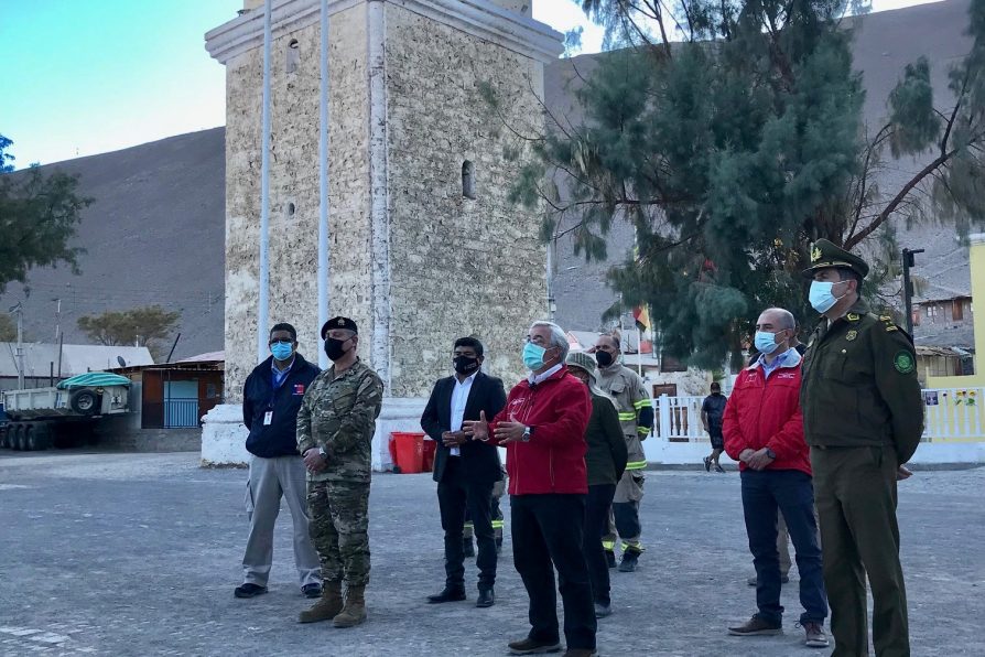 Cordón sanitario en el pueblo de Tarapacá por fiesta de San Lorenzo