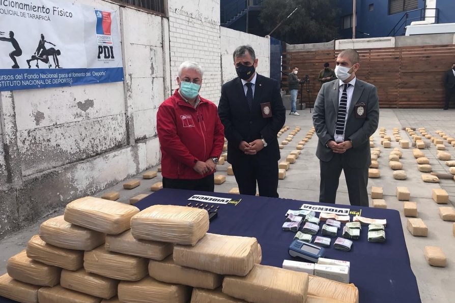 PDI incauta 82 kilos de pasta base y 150 kilos de marihuana