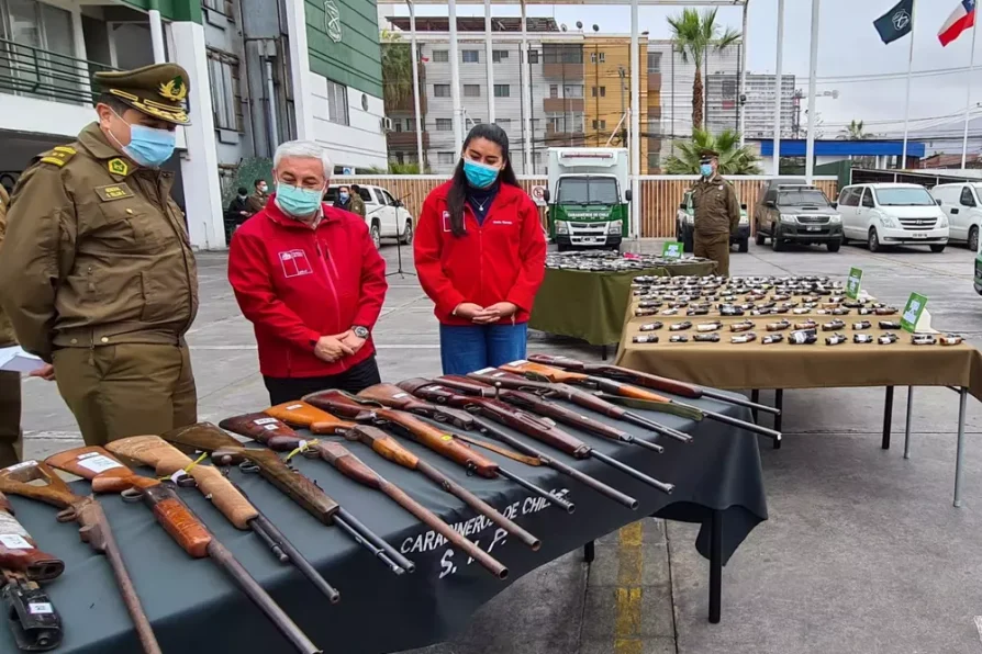 Carabineros recuperó 190 armas de fuego que serán enviadas para su destrucción