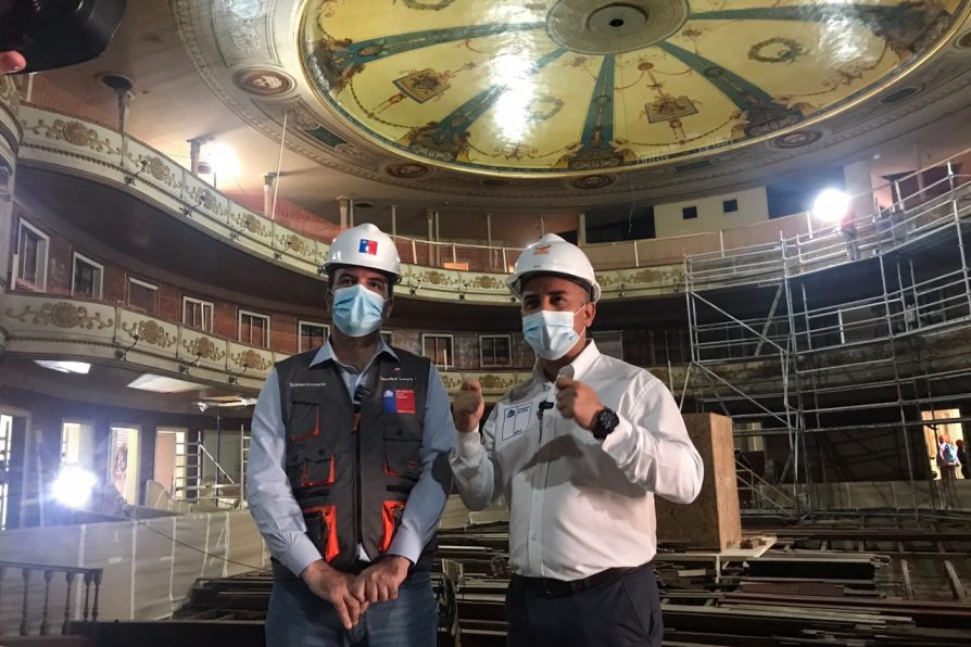 15% de avance tienen obras de restauración del Teatro Municipal