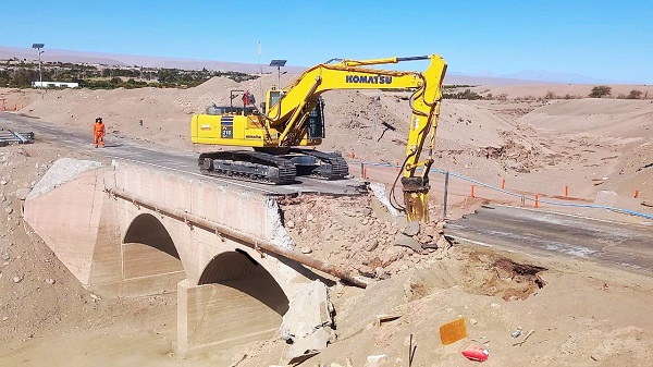 Avanza construcción del Puente de Matilla para robustecer conectividad de la comuna de Pica