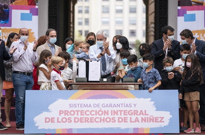 Presidente Piñera promulga Ley que crea el Sistema de Garantías y Protección Integral de los Derechos de la Niñez