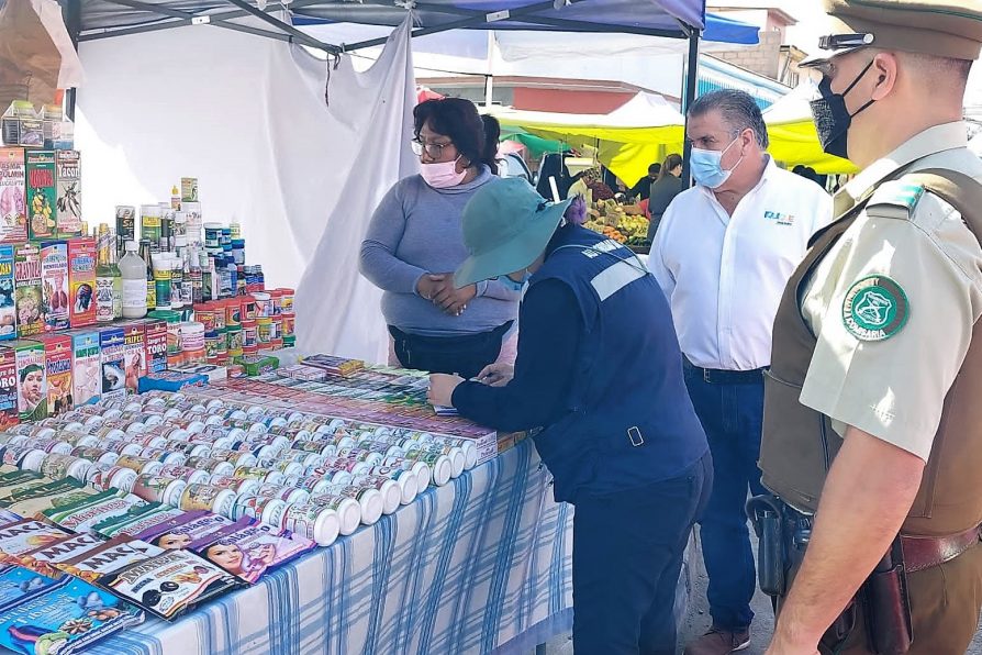 50 kilos de fármacos fueron decomisados a los llamados “coleros” de la feria itinerante