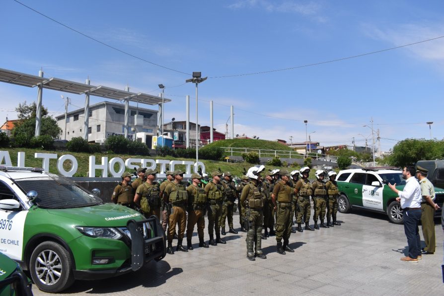 Delegado de Tarapacá anuncia la extensión de los servicios de reforzamiento de Carabineros en Alto Hospicio