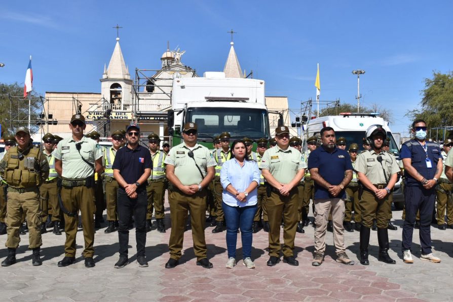 Autoridades dan inicio a despliegue de servicios y policías en La Tirana por festividad religiosa   