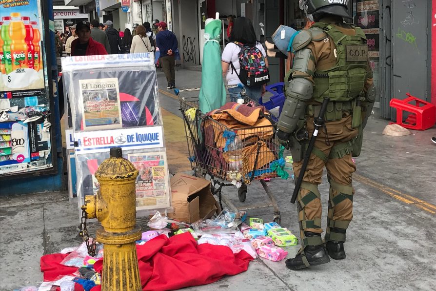 15 infracciones a la Ley de Rentas en fiscalizaciones al comercio informal en Iquique y Alto Hospicio