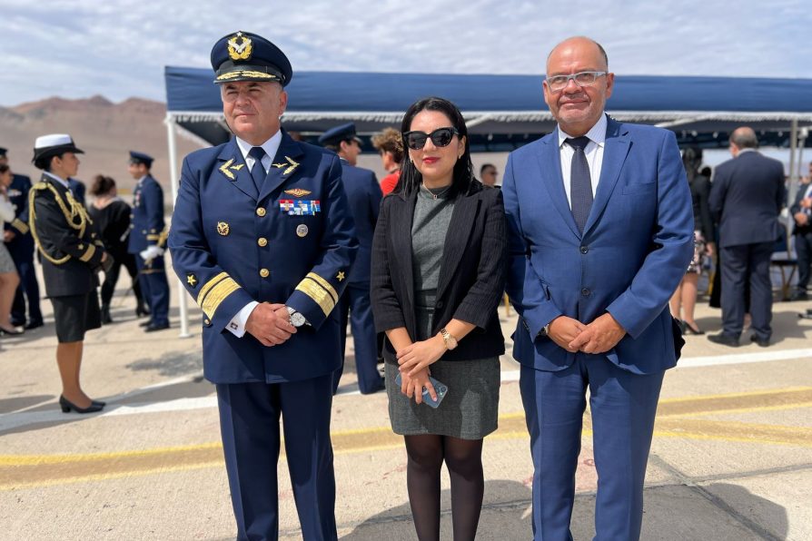 Delegada presidencial en ceremonia de aniversario de la Primera Brigada Aérea