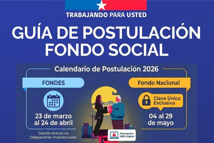Delegación presidencial llama a postular al Fondo Social 2026